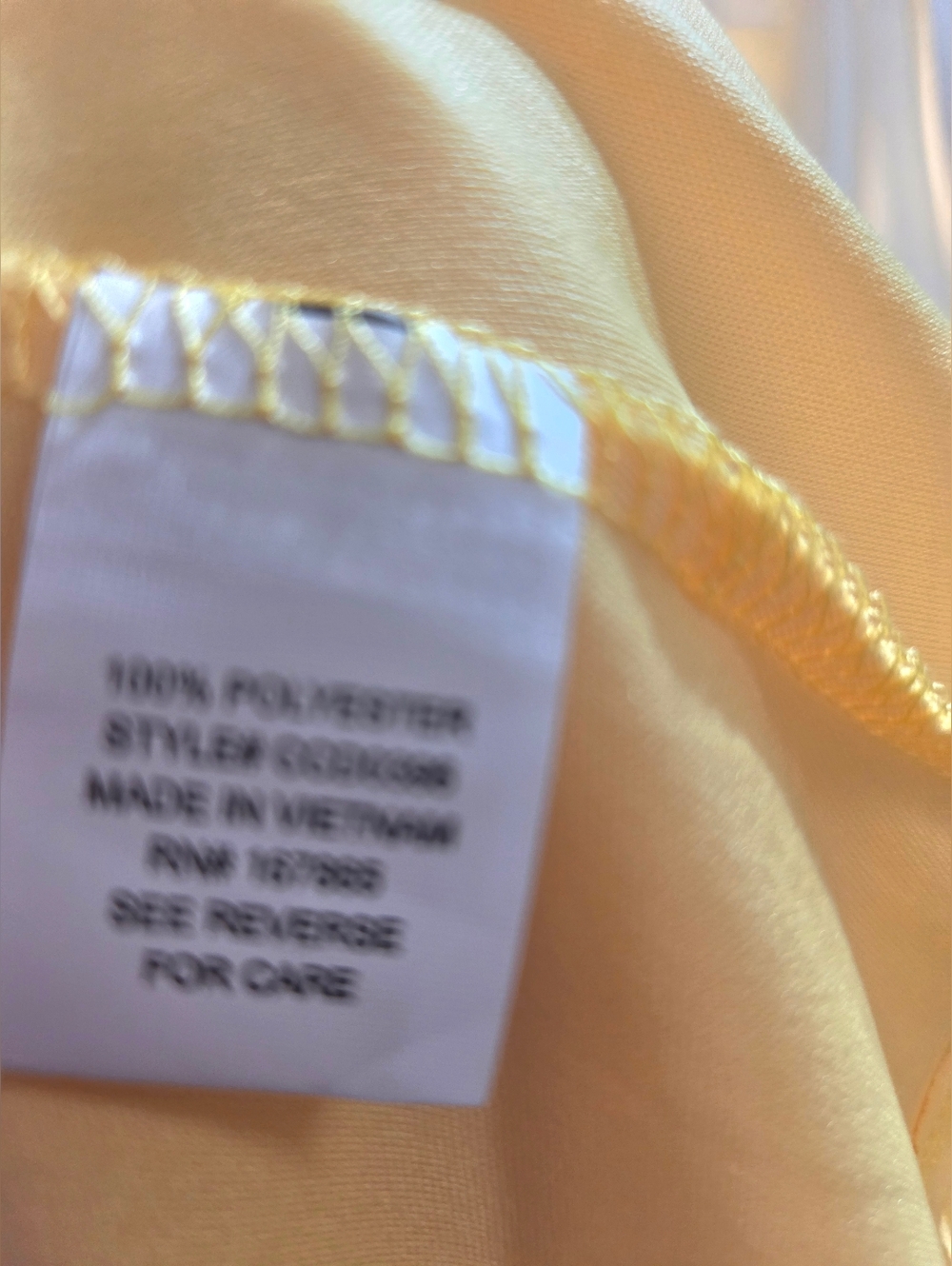 NY Collection Yellow Swiss Dot Tie-Waist Dress, Short Puff Sleeves, Size PM, NWT - Picture 14 of 14
